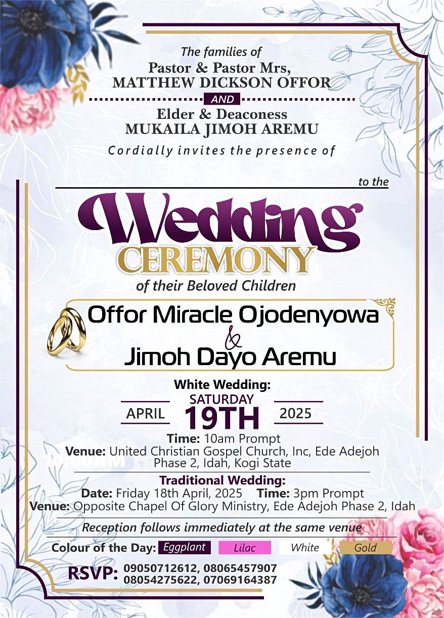 Wedding Invitation Card